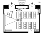 Classroom: 24 people (with projection equipment)