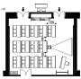 Classroom: 42 people (with projection equipment)