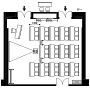 Classroom: 42 people (with projection equipment)