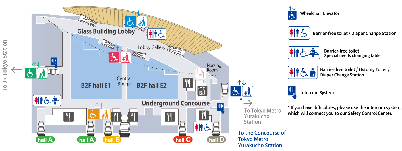 B1F Barrier-free Map