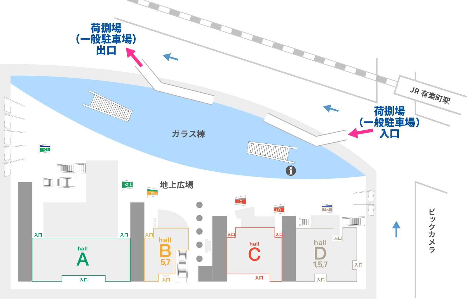 荷捌場入口（1階）