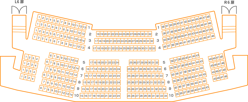 3階席の座席表
