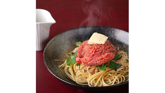 炙り明太子と鬼おろしのお出汁スパゲッティ